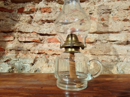 Şinanay formunda cam gaz lambası