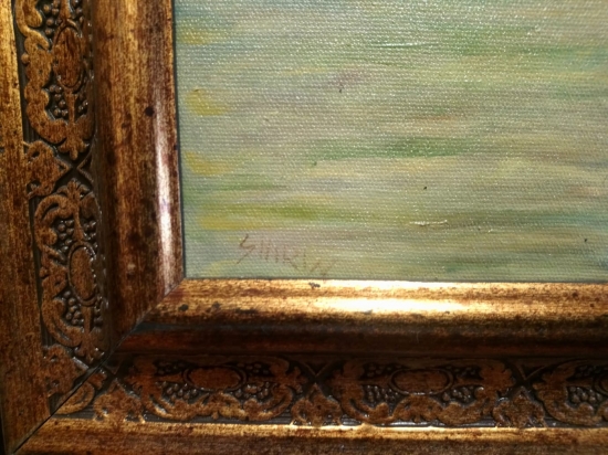 İranlı ressam shirin imzalı tuval üzeri yağlı boya