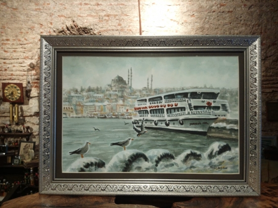 Sulu Boya Mevlüt Açık İmzalı