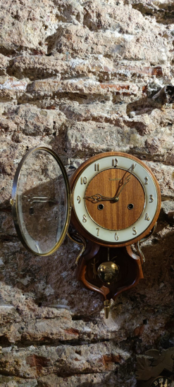 19 yy ilk yarısı maun ağacı çitf kurmalı duvar saati