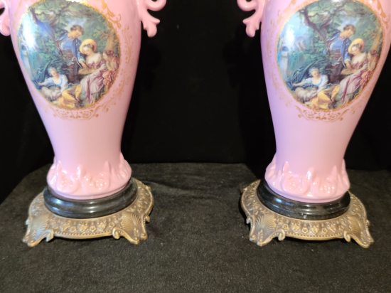 italian stil yeni dönem porselen gövde el boyama cam 