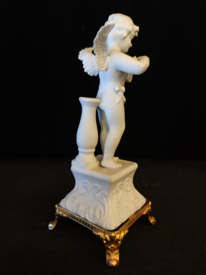 Bisküvi Bronz Kaideli İmzalı Biblo