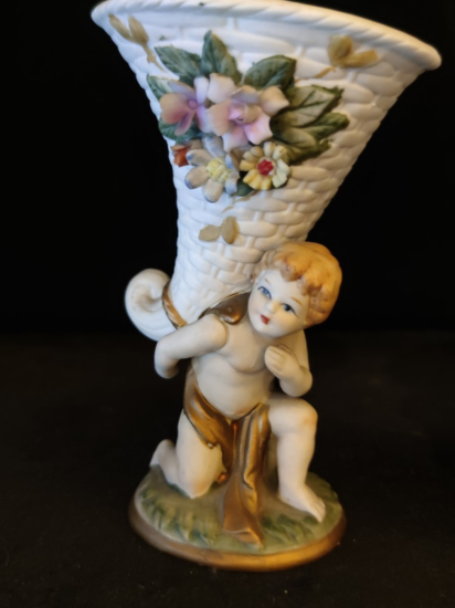 Bisküvi Melekli Çift Biblo