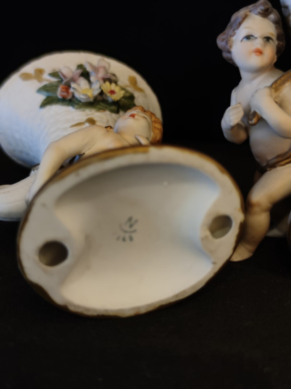 Bisküvi Melekli Çift Biblo