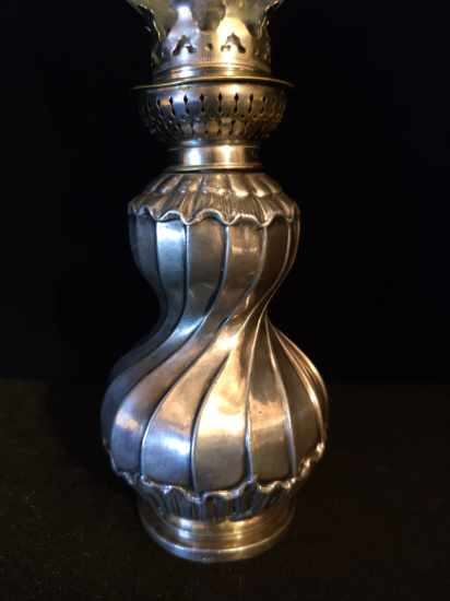 Gümüş Antika Gaz  Lambası