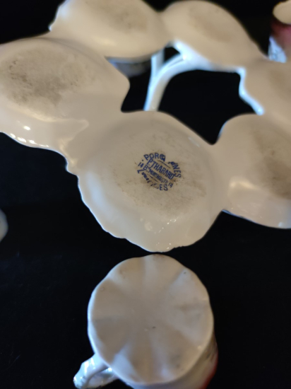 Limoge Alt Kaideli 6 Adet Paris Porselen Fincan Takım