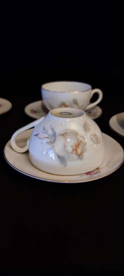 Çekoslavak Damgalı İnce porselen Çay fincanı