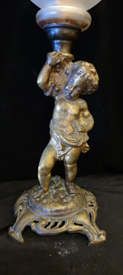 Çocuk Figürlü Bronz Gazlambası