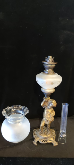 Çocuk Figürlü Bronz Gazlambası