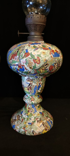 Uzak Doğu Porselen Gaz Lambası