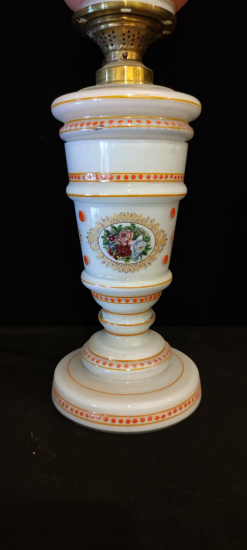 Yarı Opal El Boyama Gaz Lambası