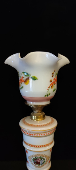 Yarı Opal El Boyama Gaz Lambası