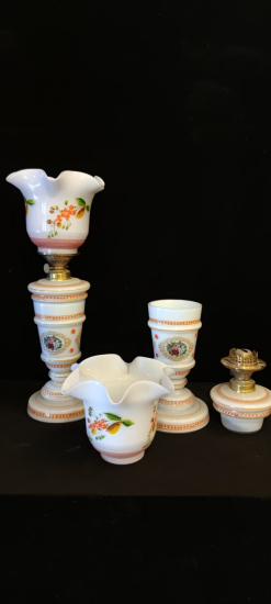 Yarı Opal El Boyama Gaz Lambası