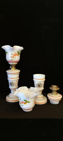 Yarı Opal El Boyama Gaz Lambası