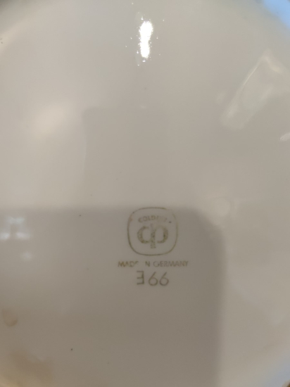 Avrupa Porselen Duvar Tabağı 24 Ayar Altın Vermeyli