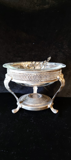 Fransız Gümüş Kaplama Sıcak Servis Kasesi