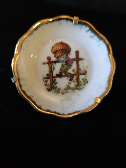 Limoges Kaideli Porselen Tabak 5.5 cm 4 adet lot