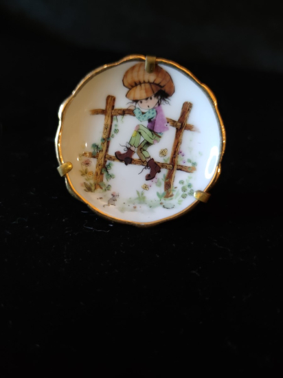 Limoges Kaideli Porselen Tabak 5.5 cm 4 adet lot