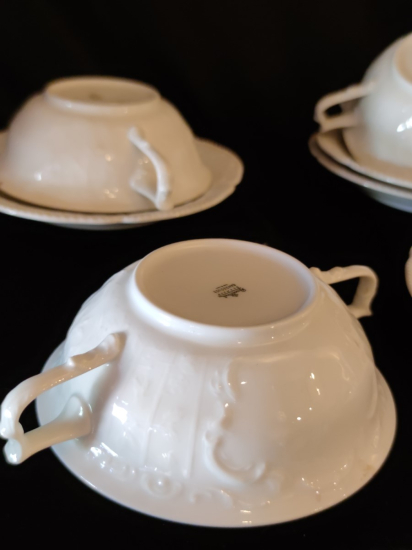 Limoges 4 adet Çorbalık Ve Tabak