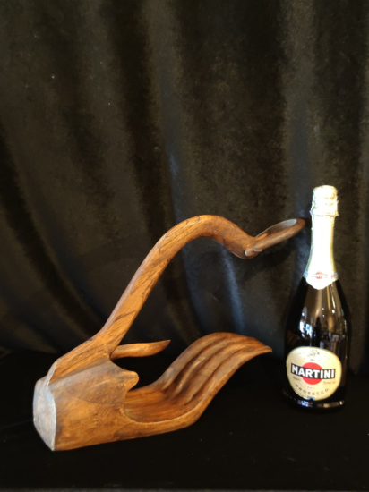 Masif Tek Parça El Formunda Şaraplık