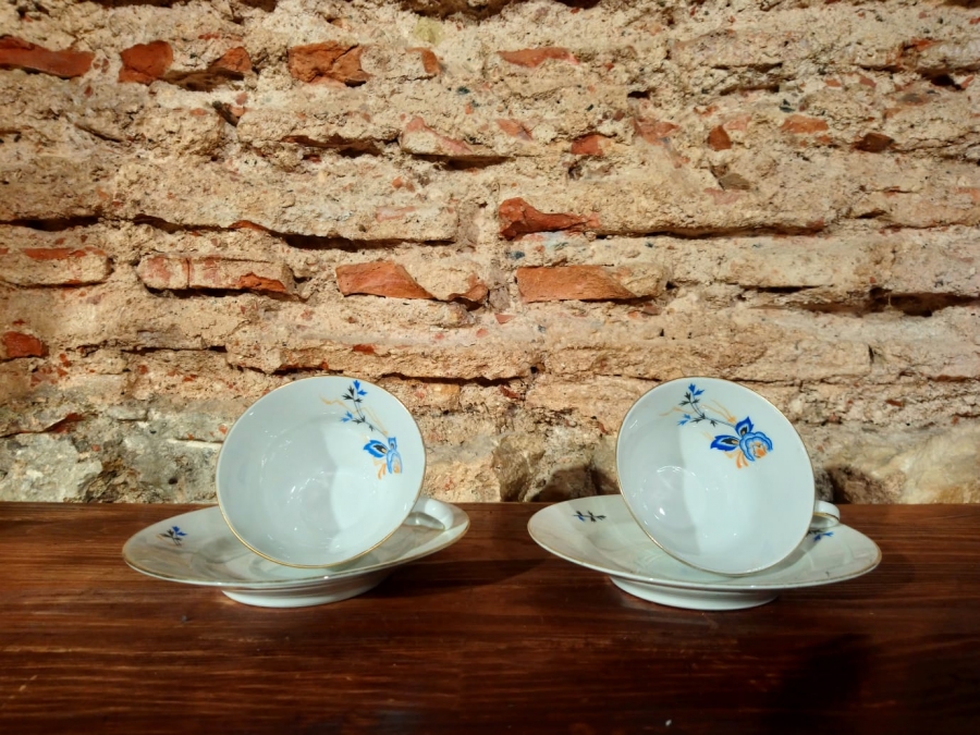 Baveria ikili çay Fincanı 1970 ler