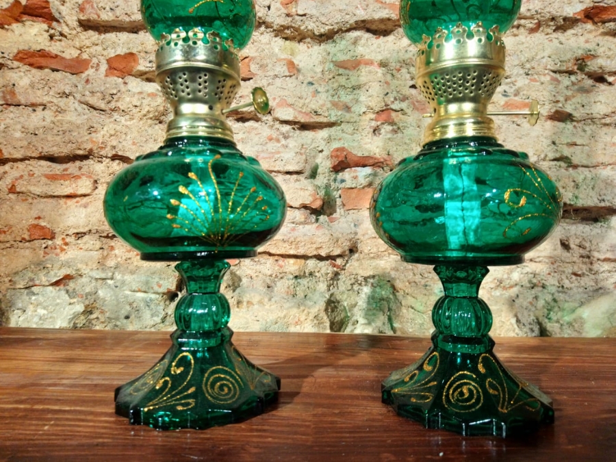 thumbİran Koparma Cam sanatıyla yapılmış yeni üretim Gaz lambası