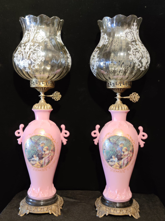 italian stil yeni dönem porselen gövde el boyama cam 
